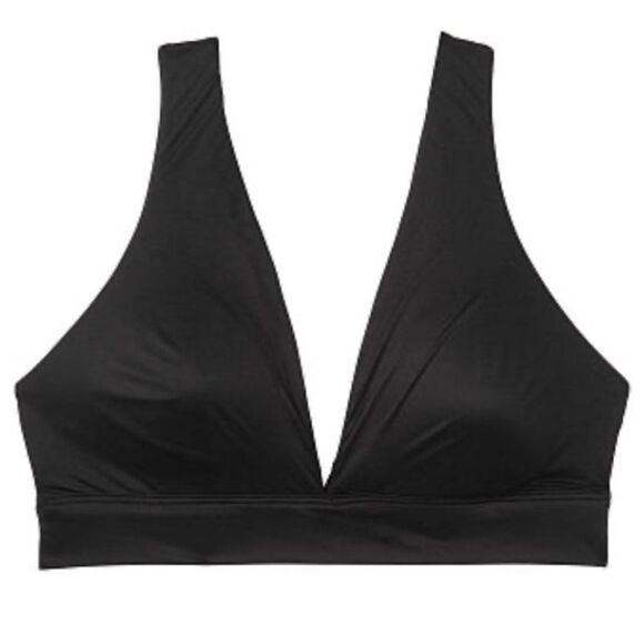 Victoria’s Secret Supersoft Unlined lounge Wireless bralette Bra Plunge Black XS - Picture 1 of 8